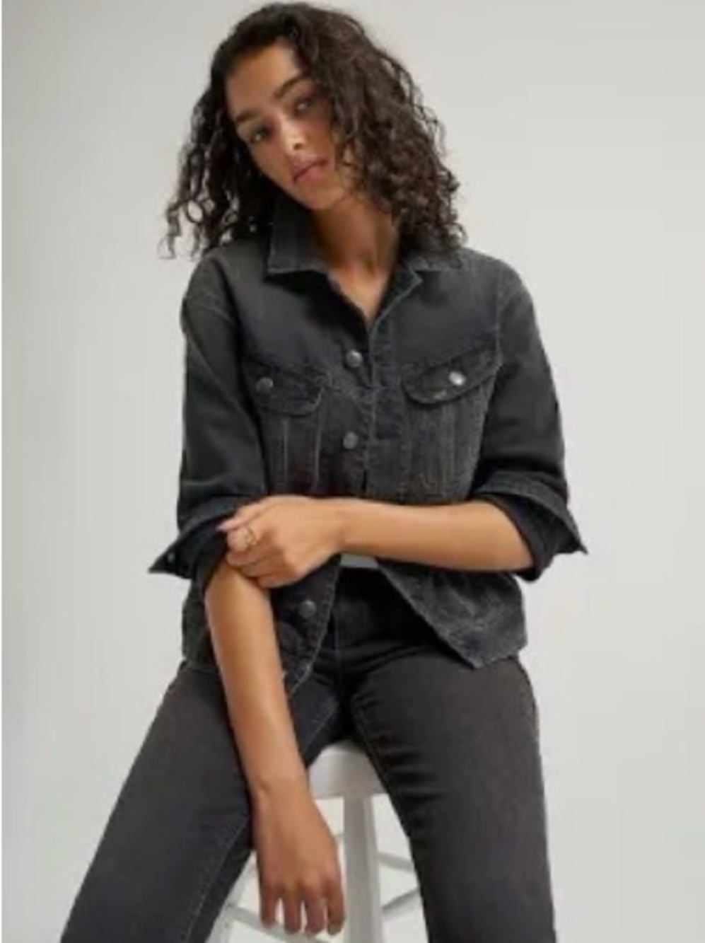 Lee Rider Classic Black Denim Jacket